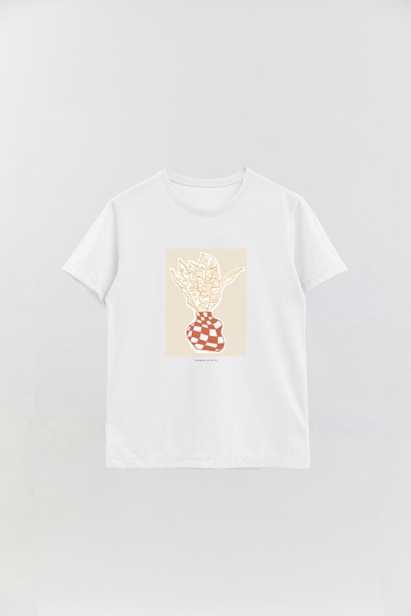 REMERA BASICA ESTAMPADA BOTANICAL BRICK