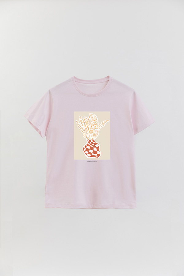 REMERA BASICA ESTAMPADA BOTANICAL BRICK