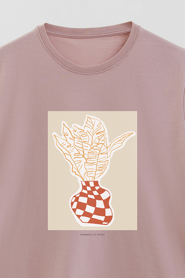 REMERA BASICA ESTAMPADA BOTANICAL BRICK