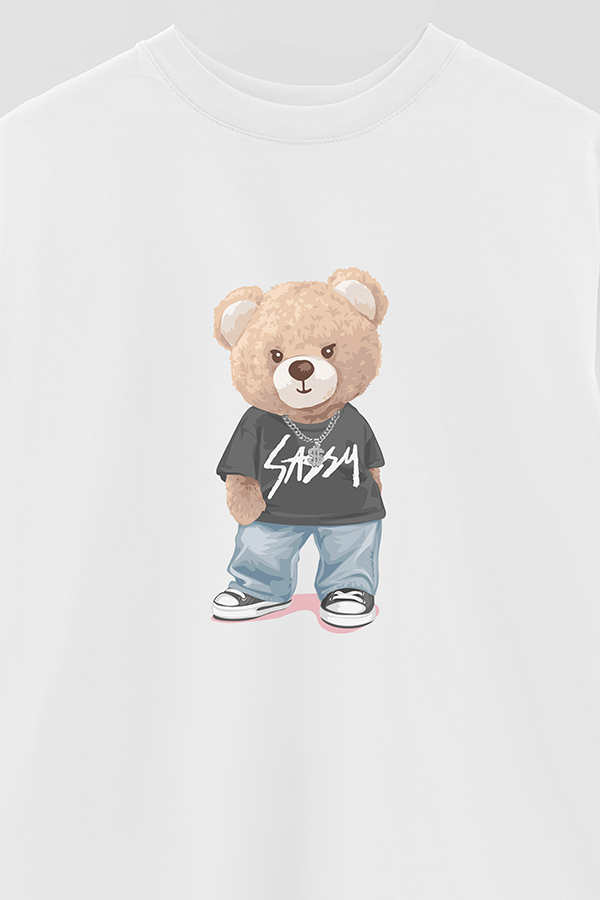 REMERA OVER ESTAMPADA UNISEX SASSY