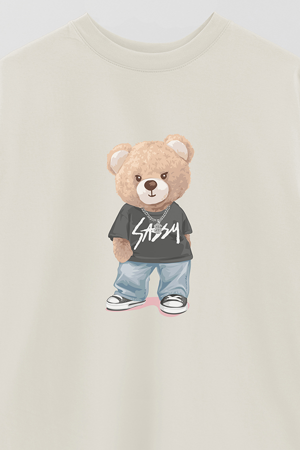 REMERA OVER ESTAMPADA UNISEX SASSY