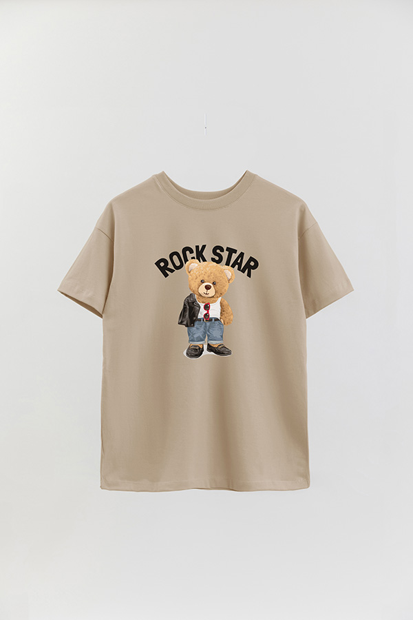 REMERA OVER ESTAMPADA UNISEX ROCKSTAR