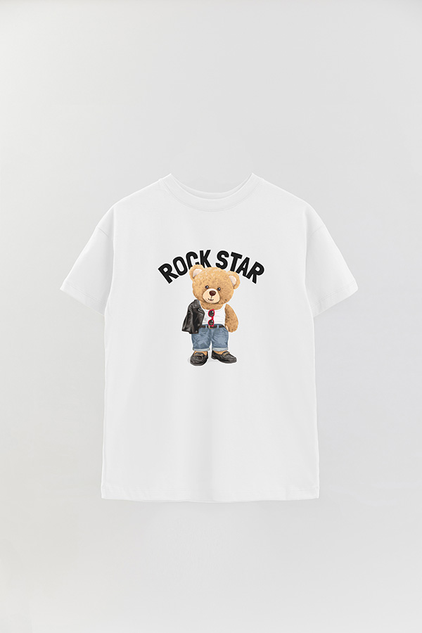 REMERA OVER ESTAMPADA UNISEX ROCKSTAR