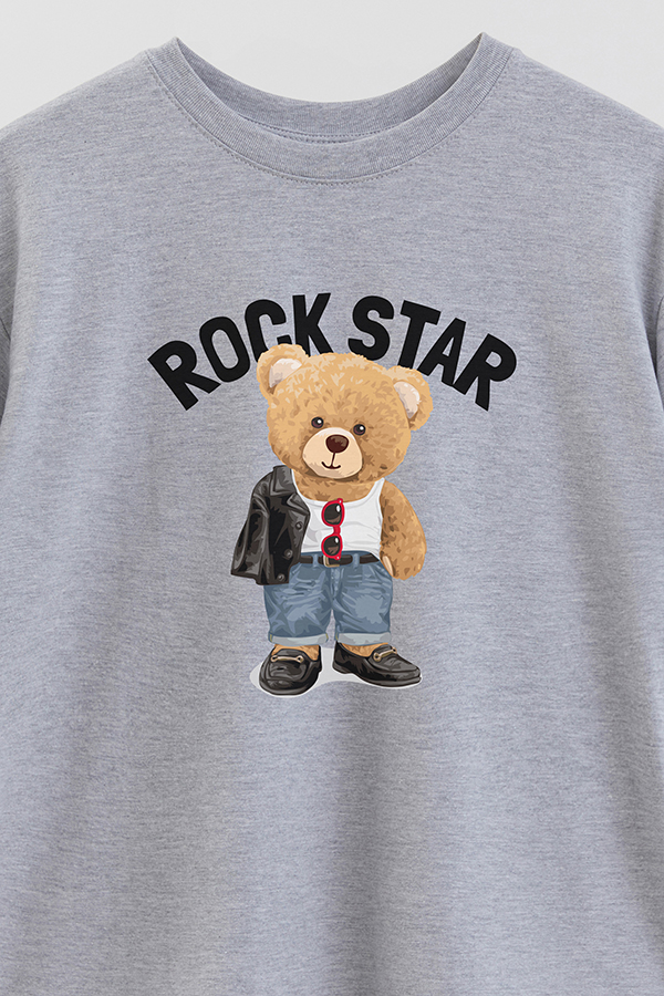 REMERA OVER ESTAMPADA UNISEX ROCKSTAR