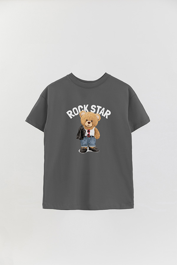 REMERA OVER ESTAMPADA UNISEX ROCKSTAR