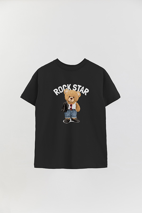 REMERA OVER ESTAMPADA UNISEX ROCKSTAR
