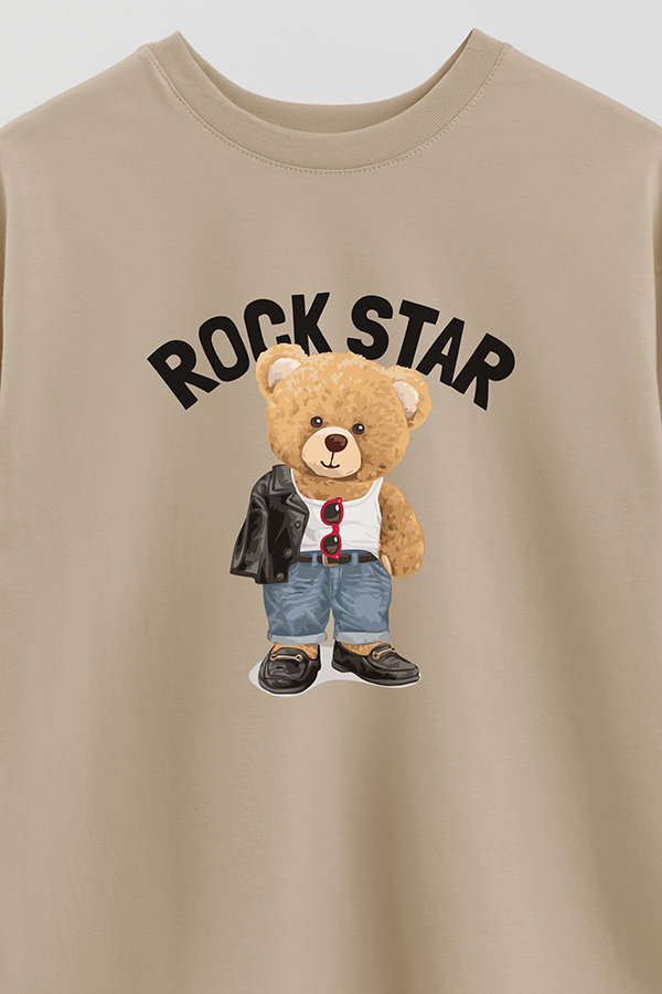 REMERA OVER ESTAMPADA UNISEX ROCKSTAR