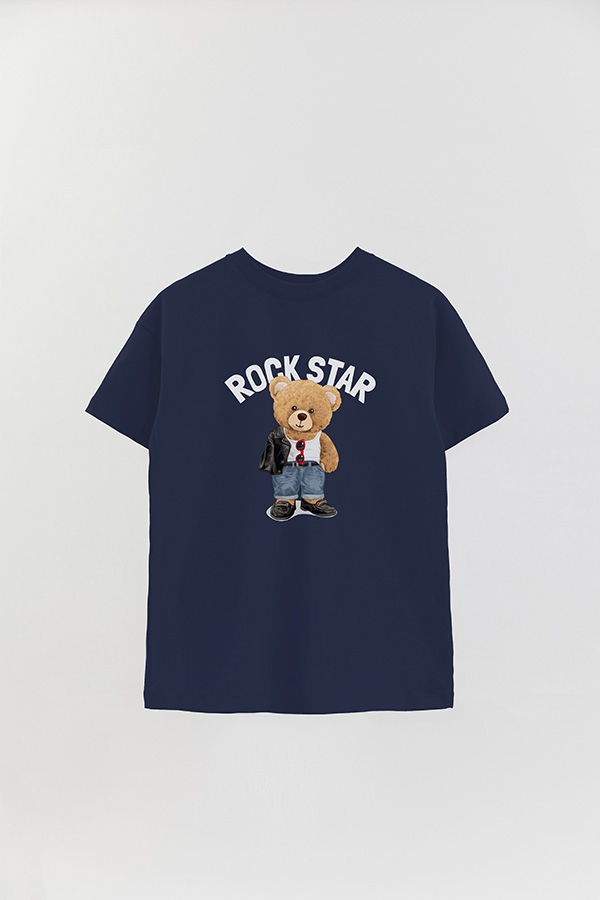 REMERA OVER ESTAMPADA UNISEX ROCKSTAR
