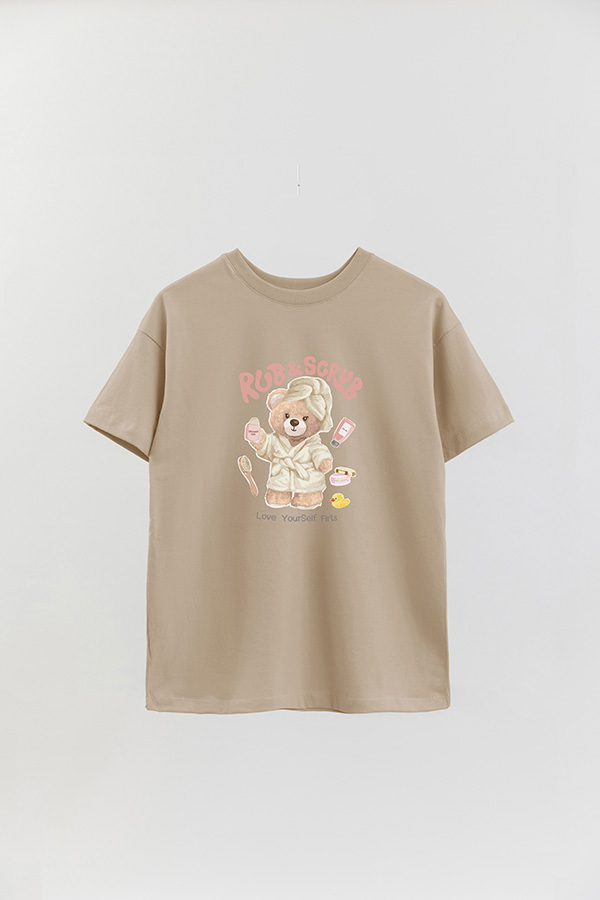 REMERA OVER ESTAMPADA UNISEX RUB AND SCRUB