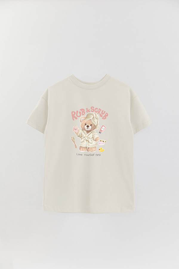 REMERA OVER ESTAMPADA UNISEX RUB AND SCRUB