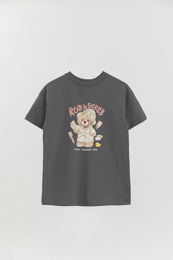 REMERA OVER ESTAMPADA UNISEX RUB AND SCRUB