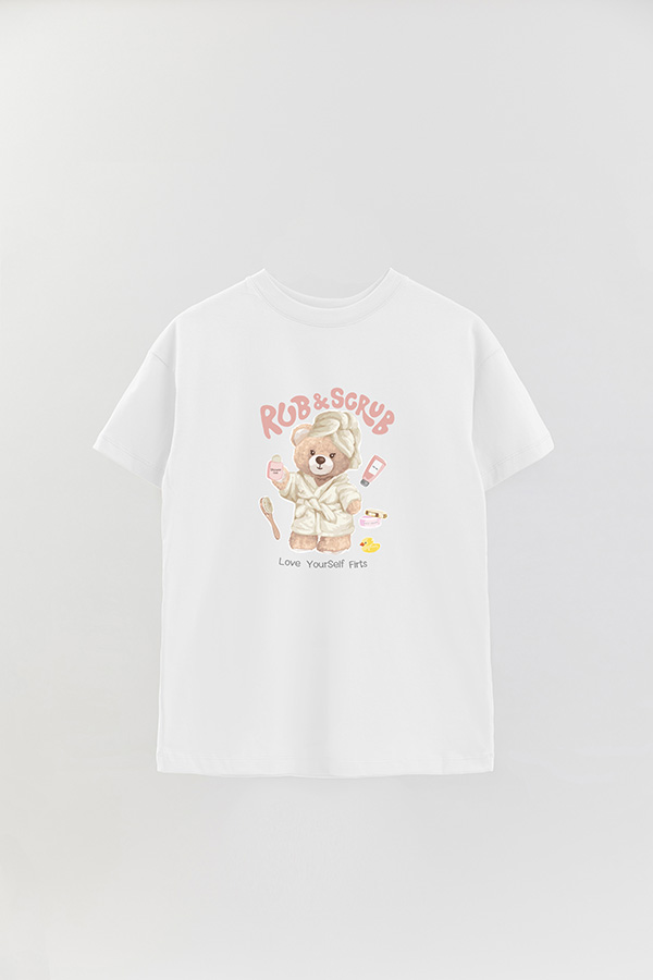 REMERA OVER ESTAMPADA UNISEX RUB AND SCRUB