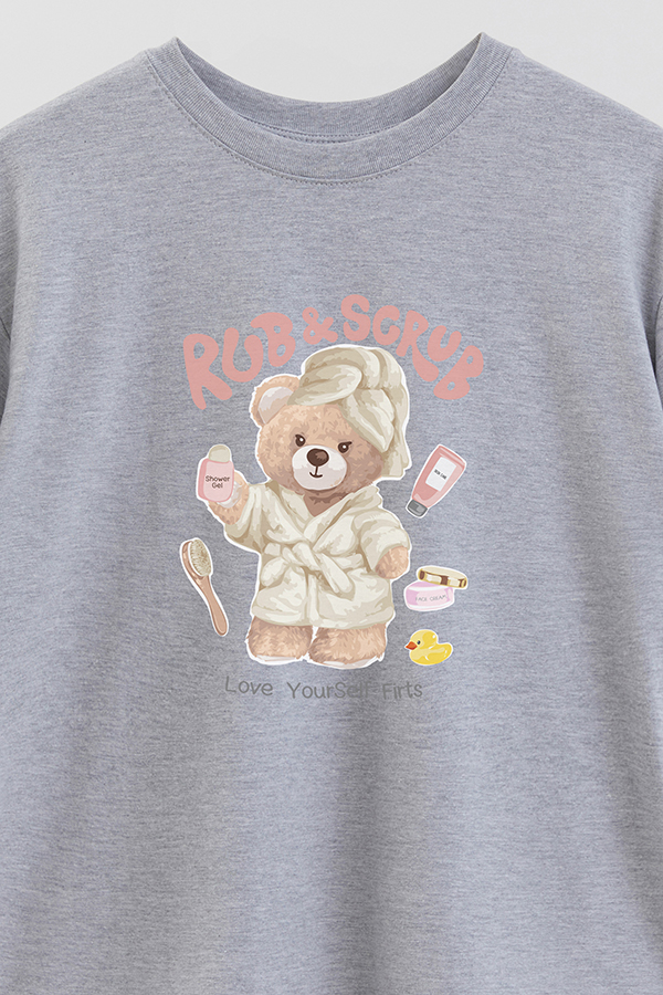 REMERA OVER ESTAMPADA UNISEX RUB AND SCRUB