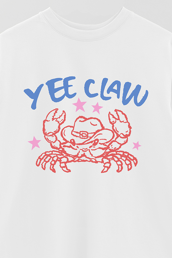 REMERA OVER ESTAMPADA WT YEE CLAW