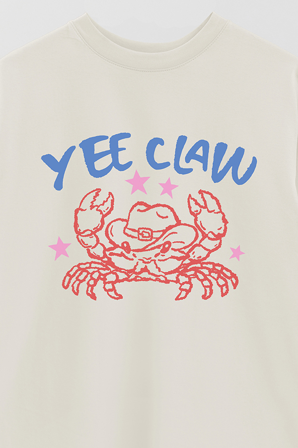 REMERA OVER ESTAMPADA WT YEE CLAW