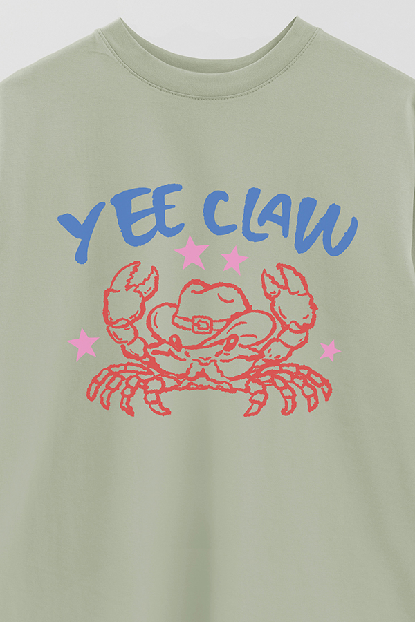 REMERA OVER ESTAMPADA WT YEE CLAW