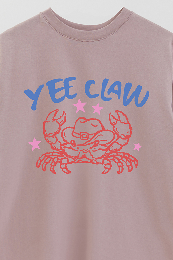 REMERA OVER ESTAMPADA WT YEE CLAW