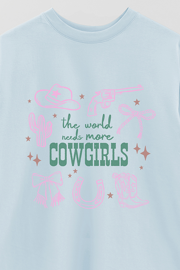 REMERA OVER ESTAMPADA WT MORE COWGIRLS