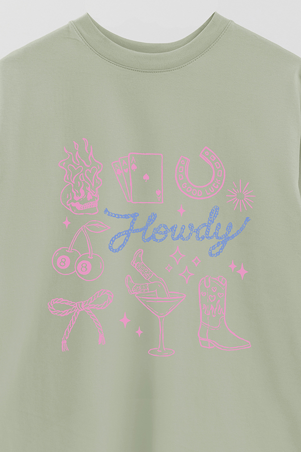 REMERA OVER ESTAMPADA WT HOWDY