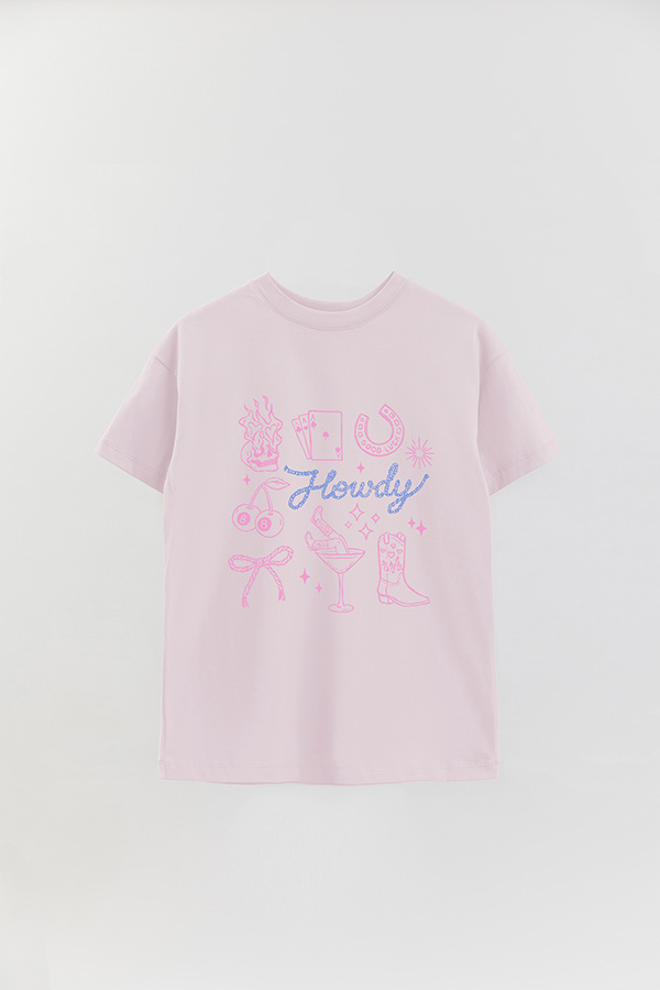 REMERA OVER ESTAMPADA WT HOWDY