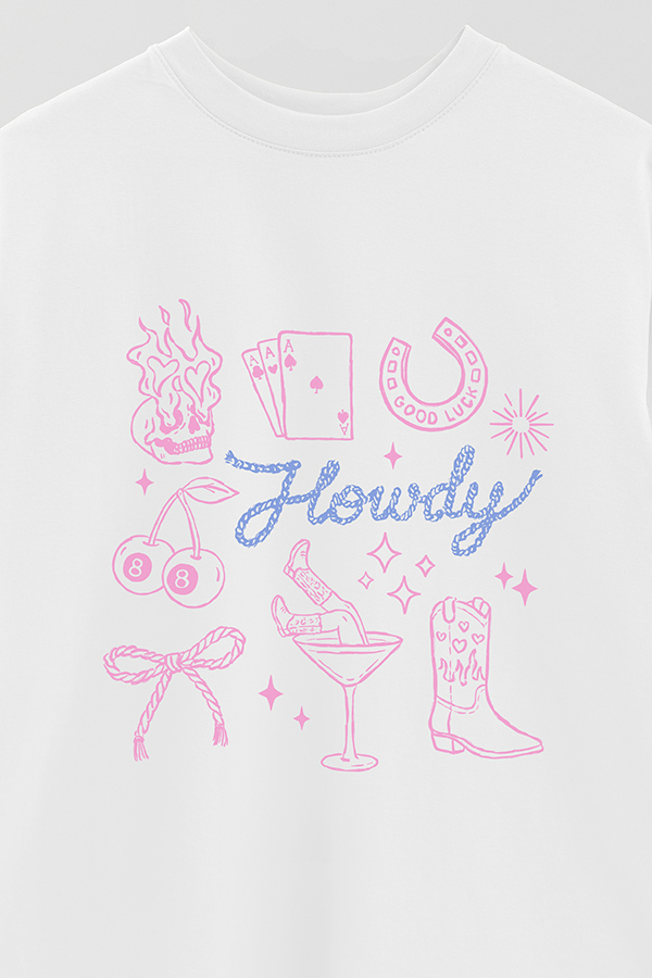 REMERA OVER ESTAMPADA WT HOWDY