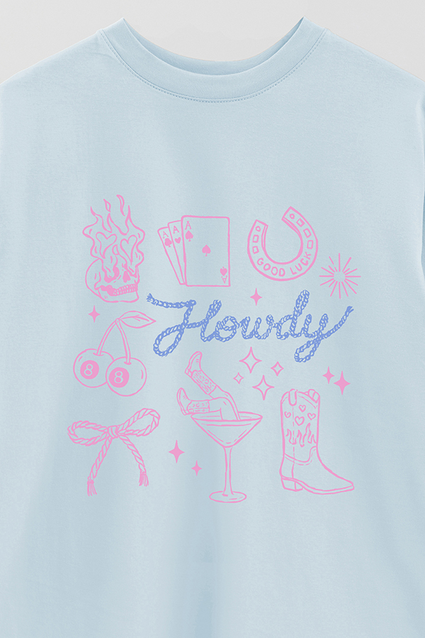 REMERA OVER ESTAMPADA WT HOWDY
