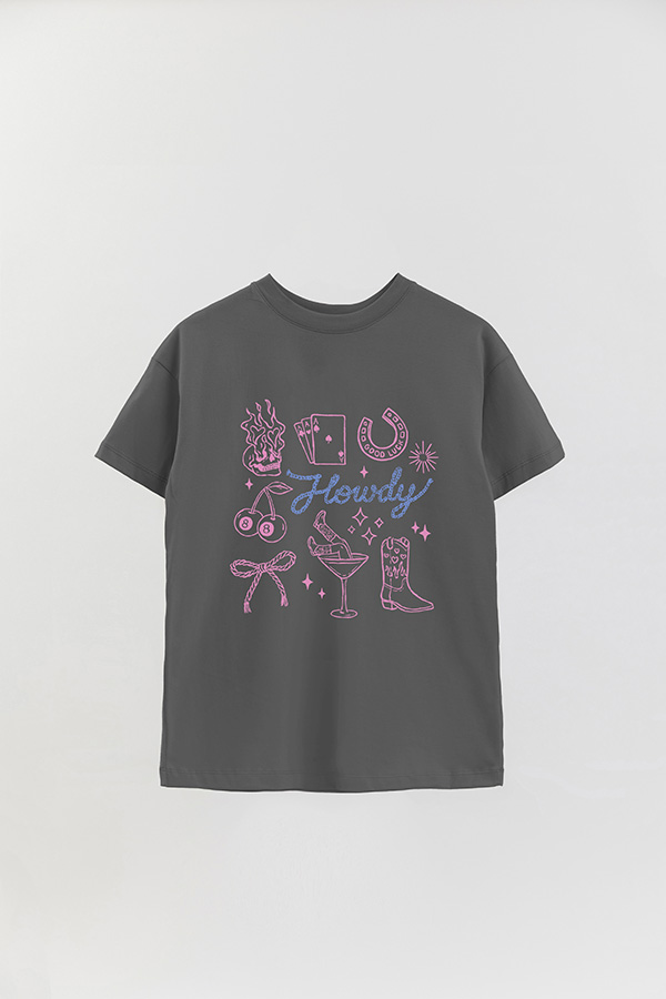 REMERA OVER ESTAMPADA WT HOWDY