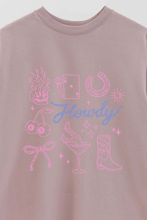 REMERA OVER ESTAMPADA WT HOWDY