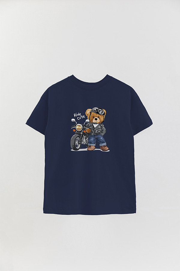 REMERA OVER ESTAMPADA UNISEX RIDE CUTE
