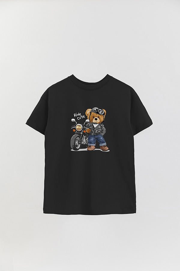 REMERA OVER ESTAMPADA UNISEX RIDE CUTE