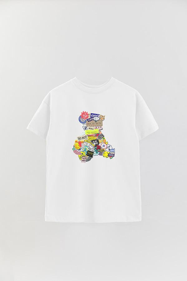 REMERA OVER ESTAMPADA UNISEX RICH BOY