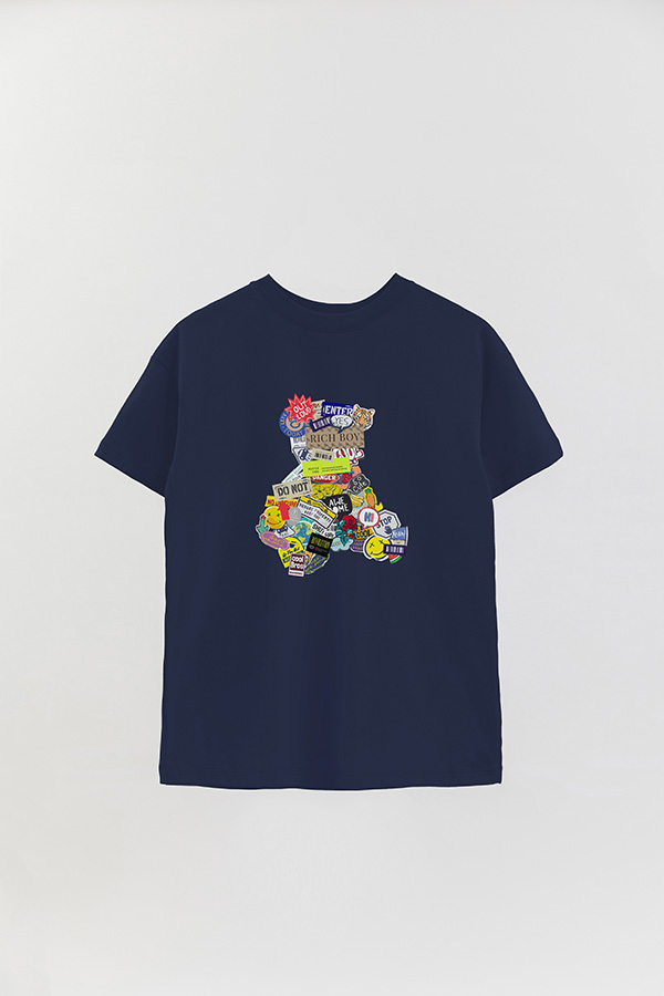 REMERA OVER ESTAMPADA UNISEX RICH BOY