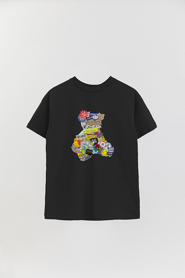 REMERA OVER ESTAMPADA UNISEX RICH BOY