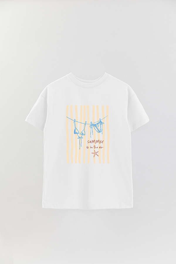 REMERA OVER ESTAMPADA SB SUMMER IS IN THE AIR