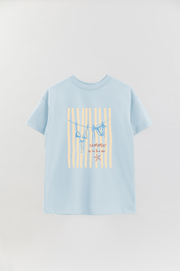 REMERA OVER ESTAMPADA SB SUMMER IS IN THE AIR