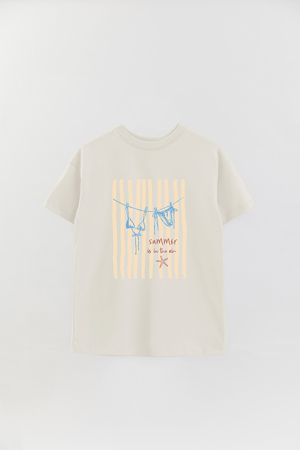 REMERA OVER ESTAMPADA SB SUMMER IS IN THE AIR