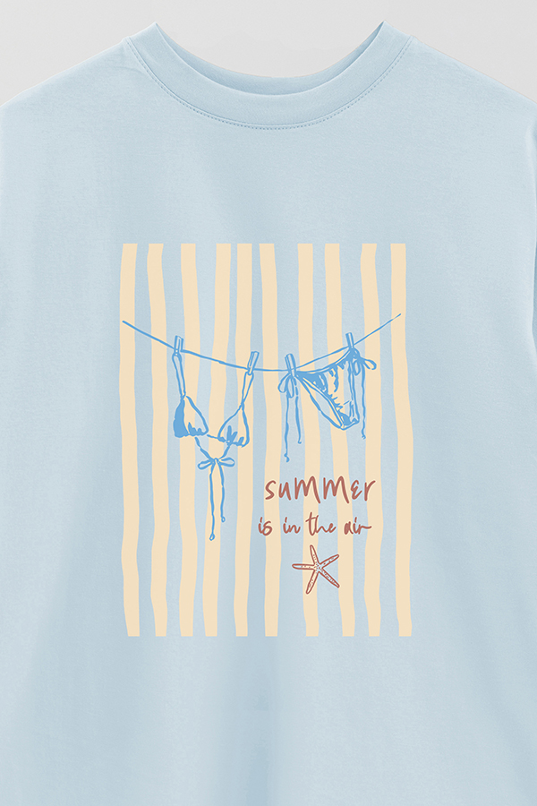 REMERA OVER ESTAMPADA SB SUMMER IS IN THE AIR