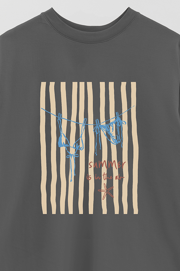 REMERA OVER ESTAMPADA SB SUMMER IS IN THE AIR