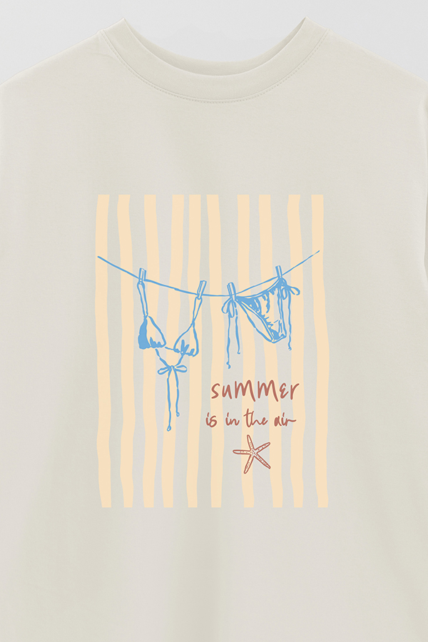 REMERA OVER ESTAMPADA SB SUMMER IS IN THE AIR