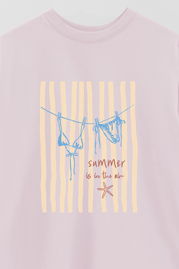 REMERA OVER ESTAMPADA SB SUMMER IS IN THE AIR