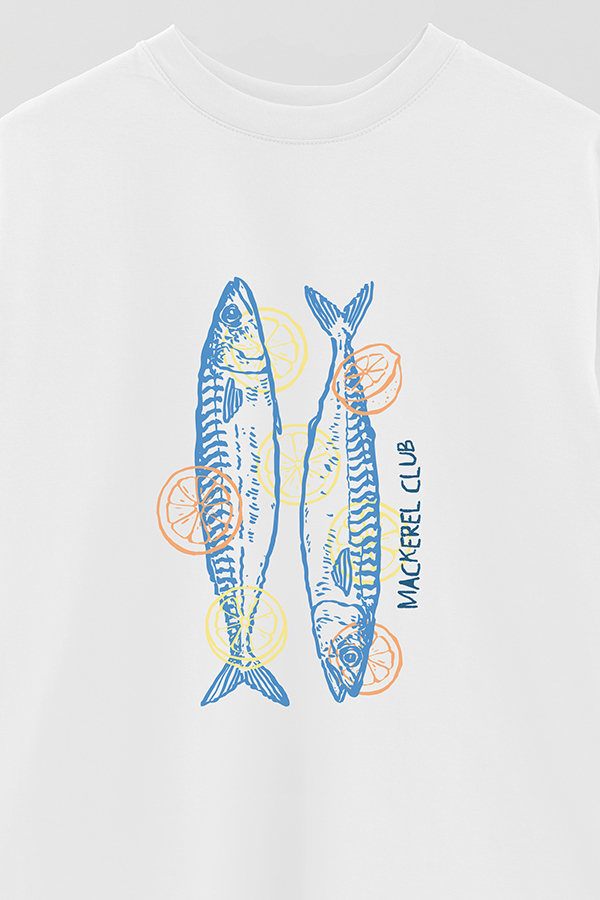 REMERA OVER ESTAMPADA SB MACKEREL CLUB