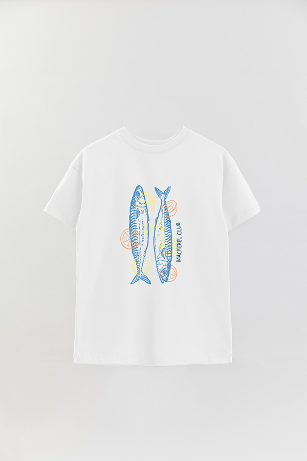 REMERA OVER ESTAMPADA SB MACKEREL CLUB