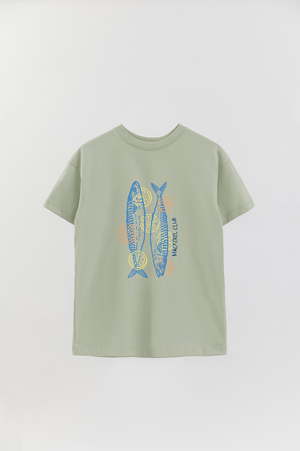 REMERA OVER ESTAMPADA SB MACKEREL CLUB