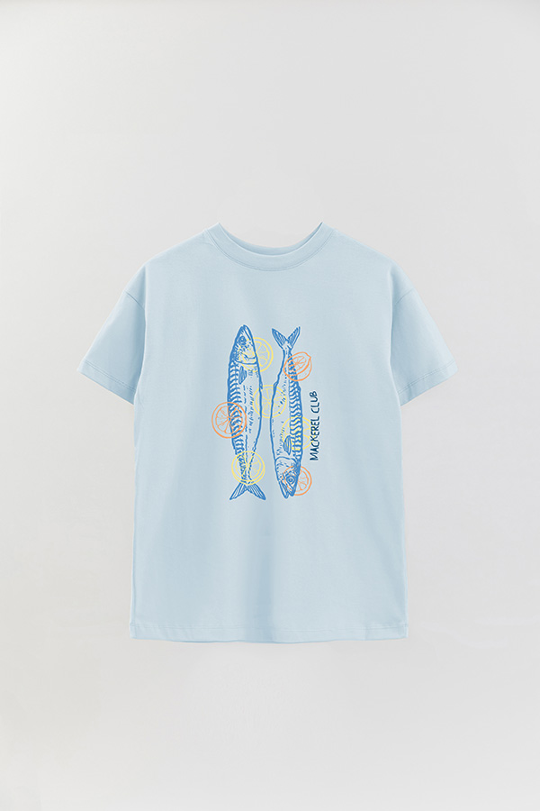 REMERA OVER ESTAMPADA SB MACKEREL CLUB