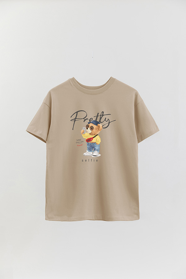 REMERA OVER ESTAMPADA UNISEX PRETTY SELFIE