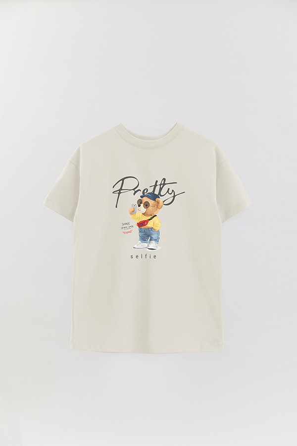 REMERA OVER ESTAMPADA UNISEX PRETTY SELFIE