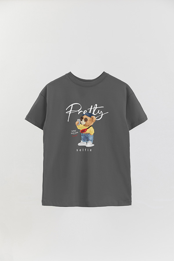 REMERA OVER ESTAMPADA UNISEX PRETTY SELFIE