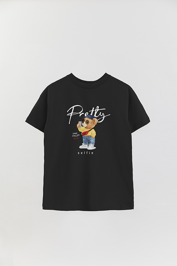 REMERA OVER ESTAMPADA UNISEX PRETTY SELFIE