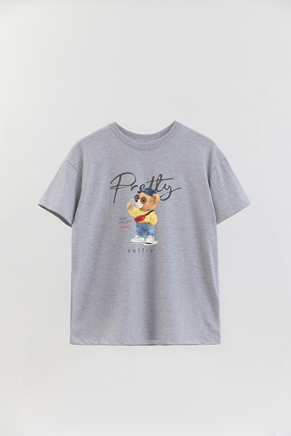 REMERA OVER ESTAMPADA UNISEX PRETTY SELFIE