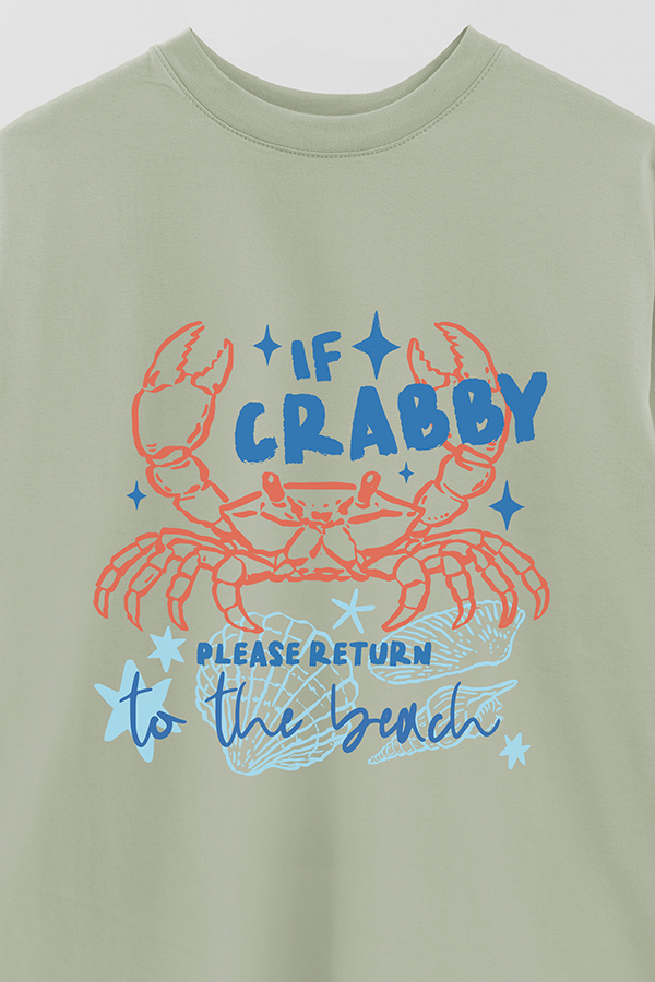 REMERA OVER ESTAMPADA SB IF CRABBY